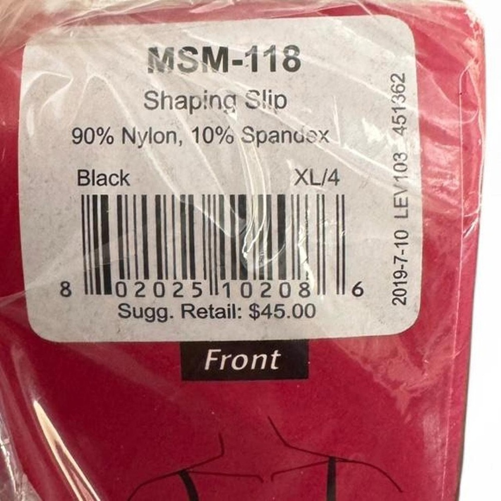 MeMoi SlimMe Black Shaping Slip XL NIP - Picture 4 of 5